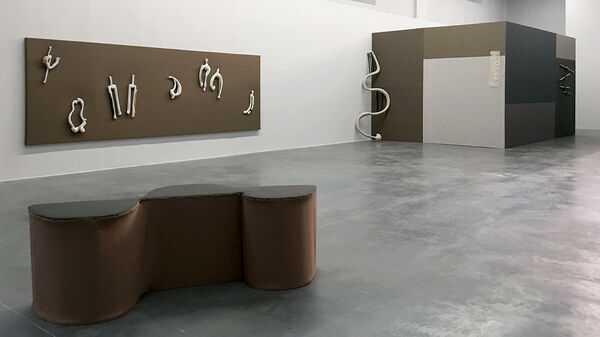 Karin Schlageter / Vue de l’exposition «Pourquoi marcher quand on peut danser» de Cécile Bouffard, 2019, Centre d’art contemporain Les Capucins, Embrun © François Deladerrière.