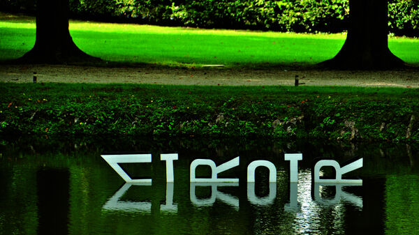 Pierre di Sciullo / Miroir, mot flottant pour Catherine Contour, Royaumont, 2012 © C. Rolland